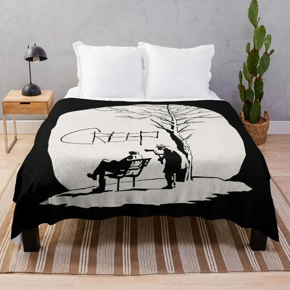 Creep movie Throw Blanket Shaggy funny gift Decorative Beds warm for winter Blankets