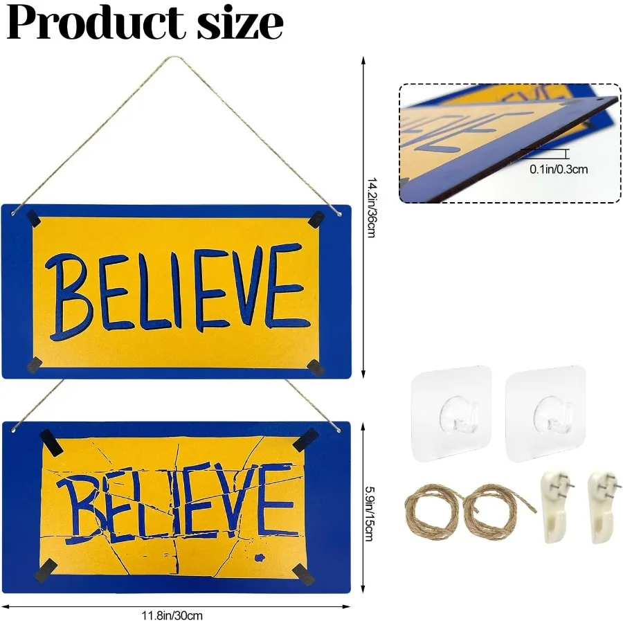 2 قطعة تحفيزية صدق علامات برنامج تلفزيوني المنزل مكتب الباب الأمامي معلقة اللوحة لكرة القدم كذبة مدرب غرفة نوم رجل الكهف عيد الميلاد D #2