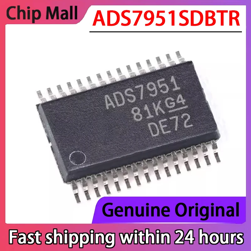 1PCS Original ADS7951SDBTR ADS7951 TSSOP30 Data Acquisition Analog-to-digital Converter