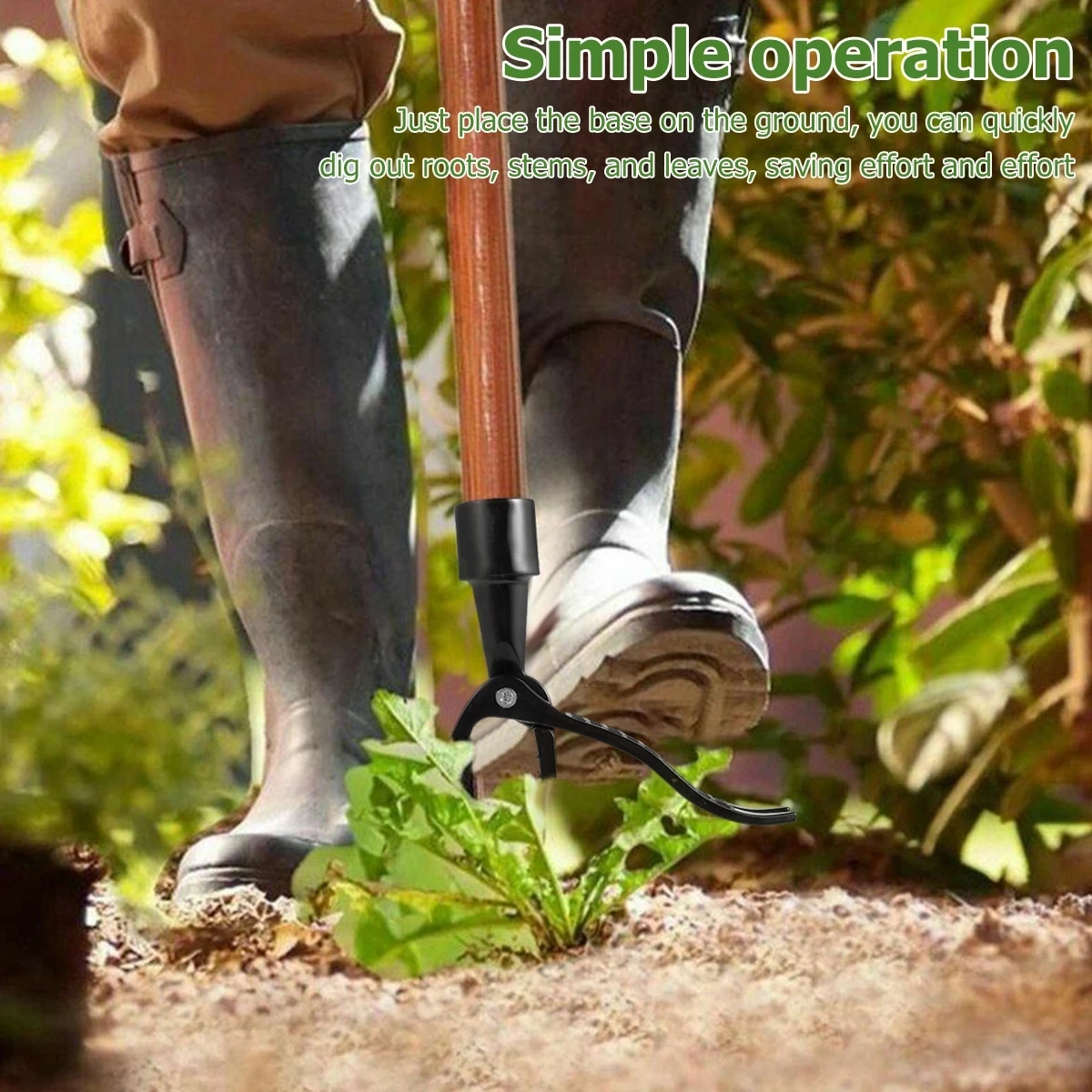 Più nuovo Diserbo Testa di Ricambio di Alta Qualità In Metallo Erbaccia Estrattore Testa Scavo Weeder Rimozione Giardinaggio Accessorio