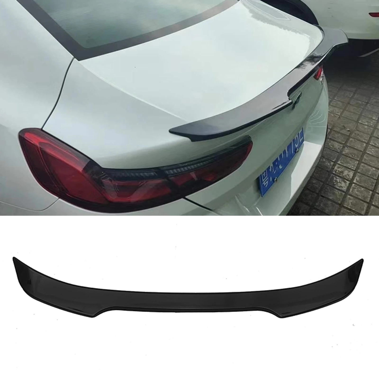 

Trunk Rear Spoiler Wing For BMW BMW 8 Series G14 G15 G16 840i Gran Coupe Sedan F93 M8 Sedan 2018-2023 4-Door Black Splitter Lip