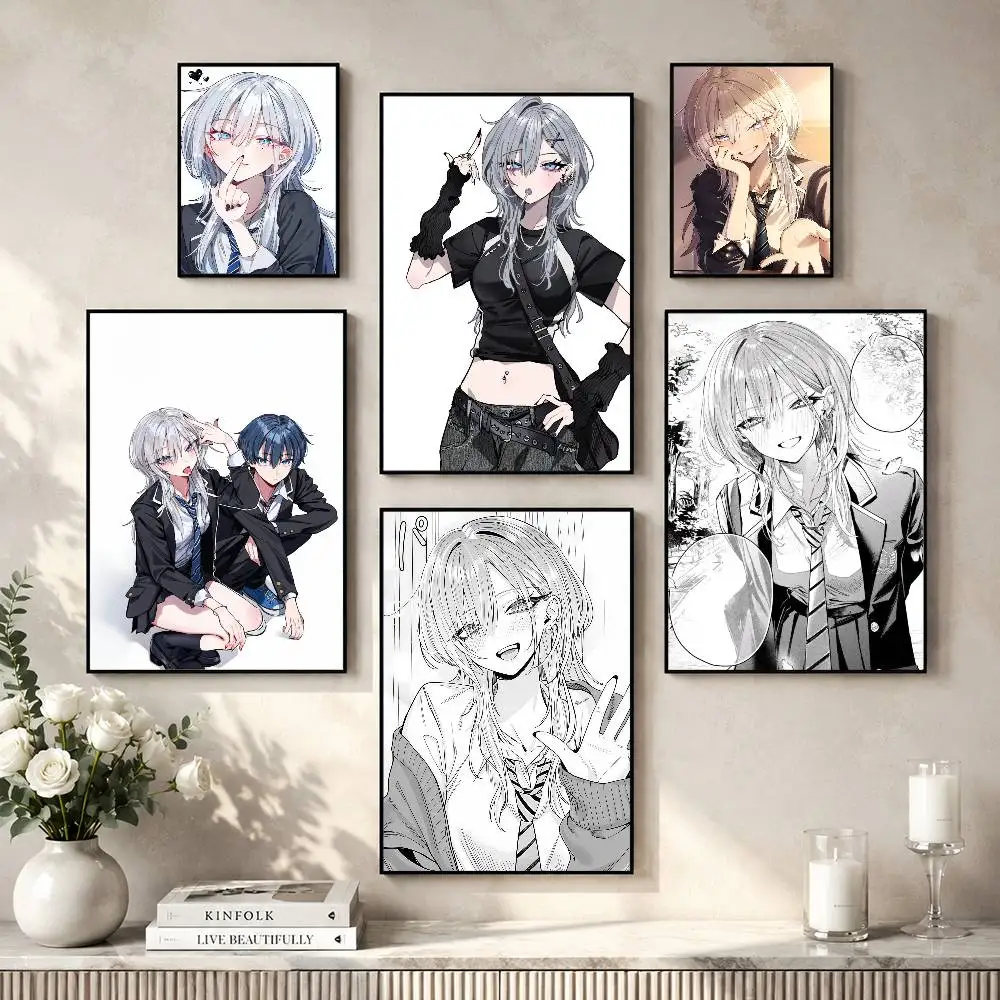 Haimiya Senpai Wa Kowakute Kawaii Manga Poster Versatile HD Waterproof Wall Art Self-Adhesive Decor for Any Space Ideal Gift