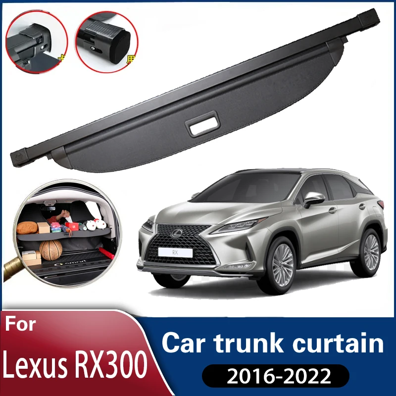 Car Trunk Curtain For Lexus RX 300 RX300 2016~2022 2020 AL20 MK4 Car Trunk Curtain Cover Rear Rack Partition Shelter Accessories