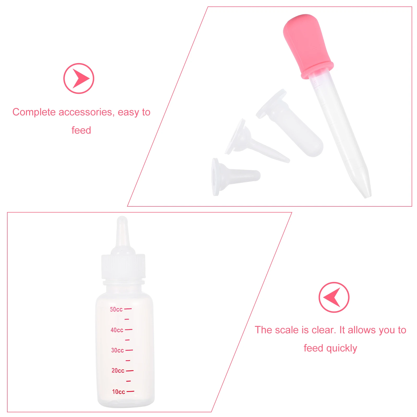

Feeding Dropper For Puppies Kittens Safe Nursing Bottle Precision Scale Lightweight Animal Supplies Cat Dog Feeding