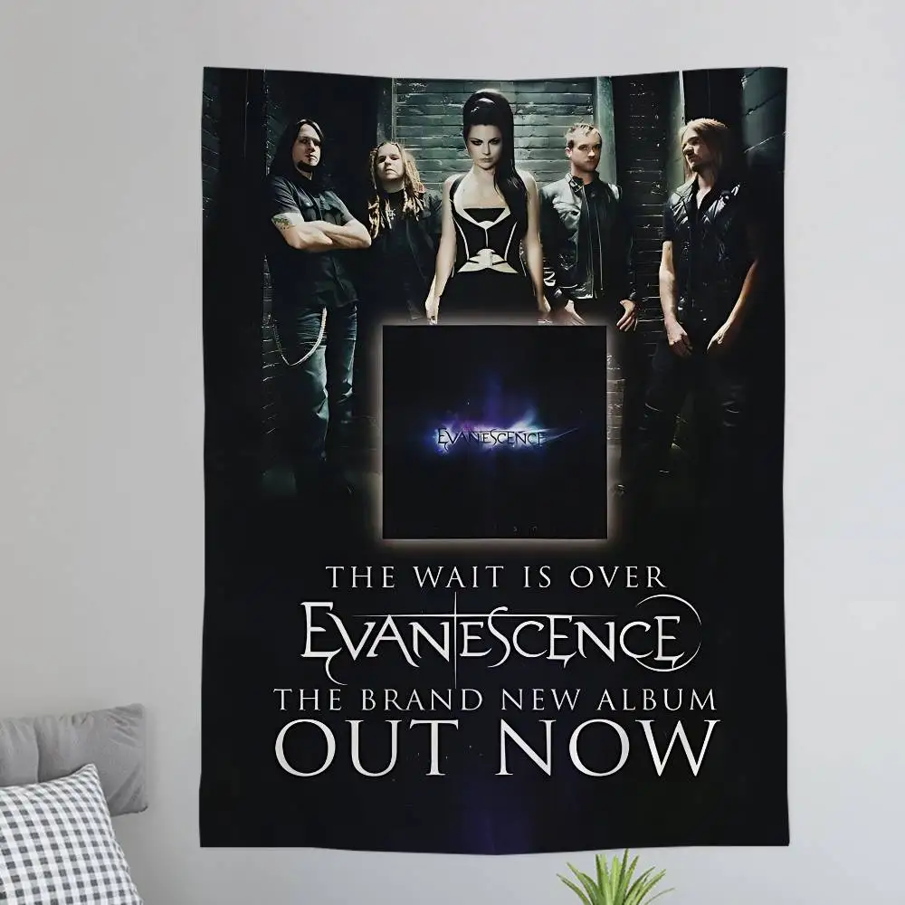 E-Evanescences Rock Band Printed Large Wall Tapestry Indian Buddha Wall Decoration Witchcraft Bohemian Hippie Wall Art Decor