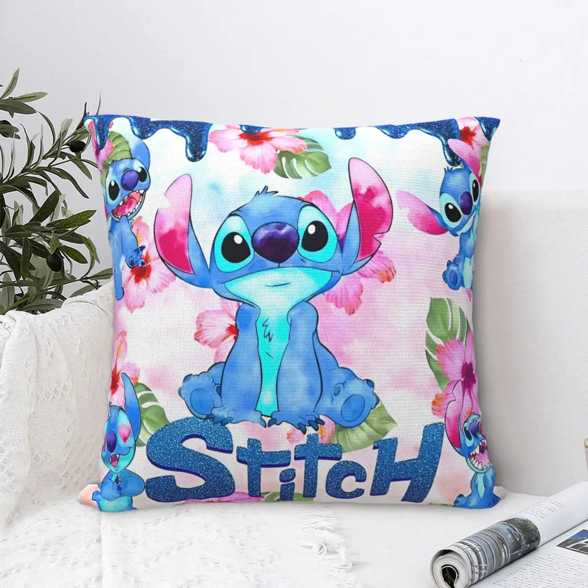 لطيف مضحك غرزة المخدة غطاء وسادة بوليستر وسادة للديكور غطاء غرفة المعيشة دروبشيبينغ 18' #1