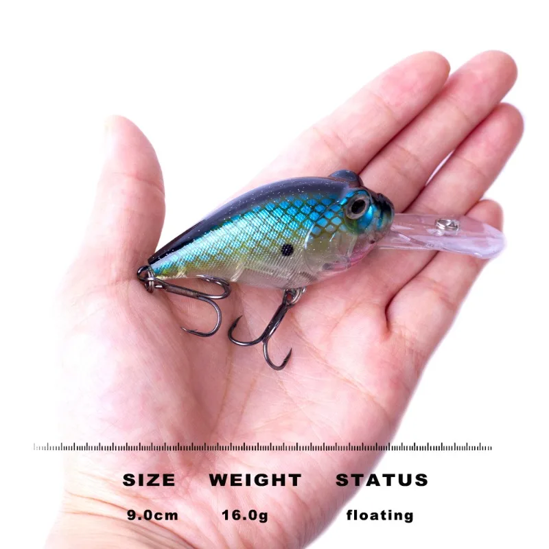 

2pcs 16g 9cm Minnow Fishing Lure Fleshy Wobblers Floating Crankbait Artificial Plastic Hard Bait Bass Pesca Carp Fishing Tackle
