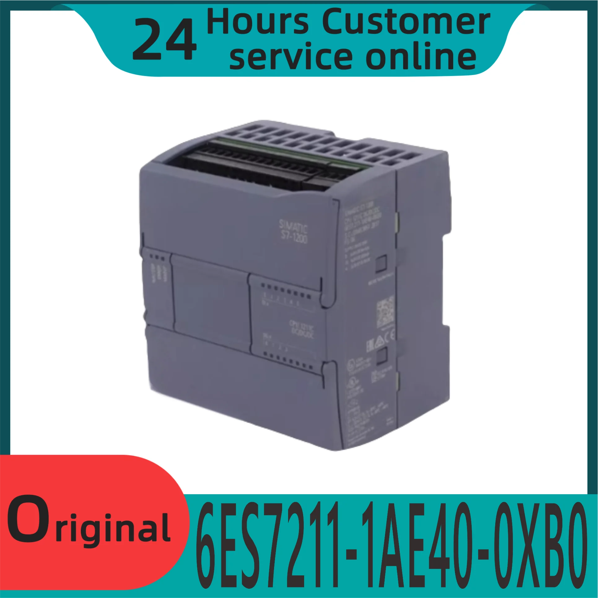 New Original Compact Cpu Module Plc S7-1200 Cpu 1211c 6esp271-1ae40-0xb0 6esp211-1be40-0xb0 6esp211-1be40-0xb0 6esp211-1he40-0xb