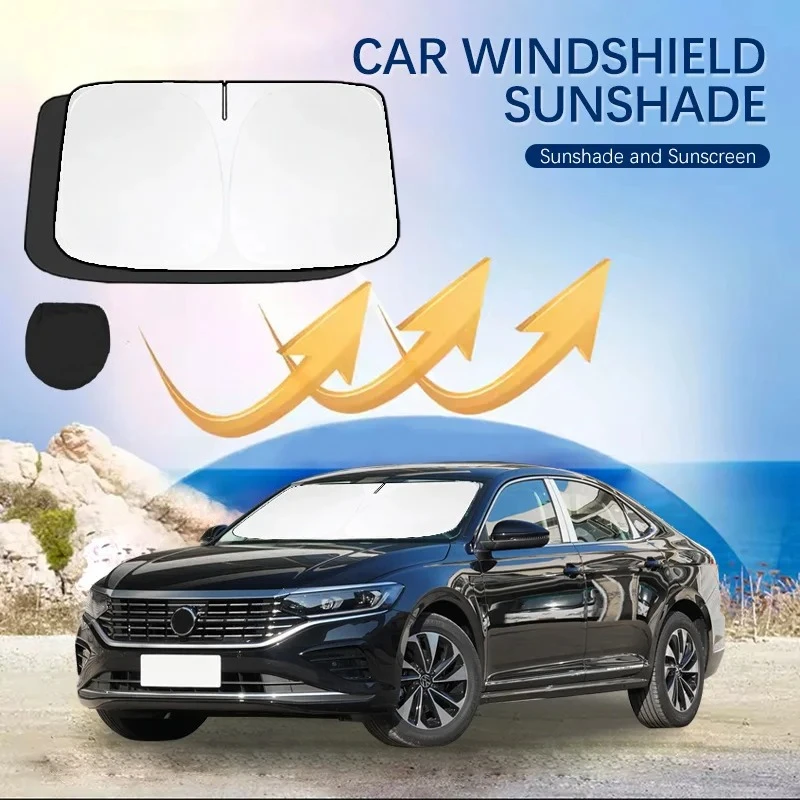 

Car Windshield Sun Shade Covers for Front Window Sunscreen UV Parasol For Volkswagen Passat b6 b8 b5.5 VW Summer Car Accessories