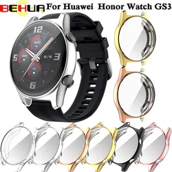 BEHUA Case For Huawei Honor Watch GS3 Soft TPU Protective Cover Full Screen Protector Cases Frame Bumper Shell Accessories