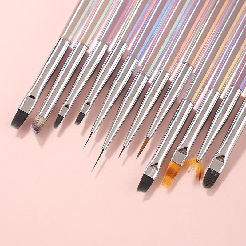 

Новый набор цветных ручек для ногтей 6, японская кисточка для ногтей, линия светотерапии, окрашенная лепестковая ручка Faint Pen