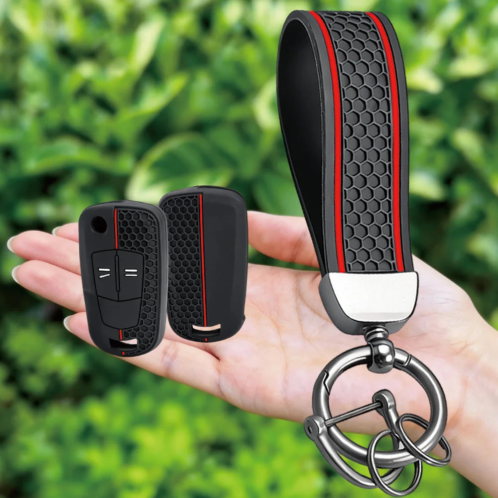 

Silicone Car Keychain Key Case Cover For Opel Vauxhall Astra H J Corsa D Vectra C Zafira Astra Vectra Signum Ring Key Fob Caps