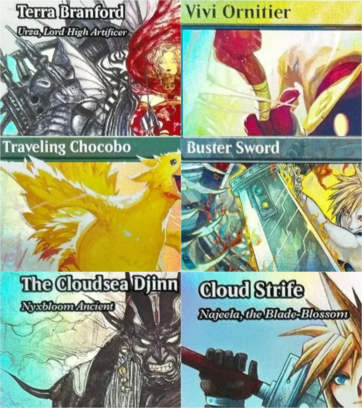 

FIN/FCA [Yuna, Hope of Spira / Buster Sword] TCG Magical Proxy Cards TOP Quality Gathering Board Playing Game Trading Cards