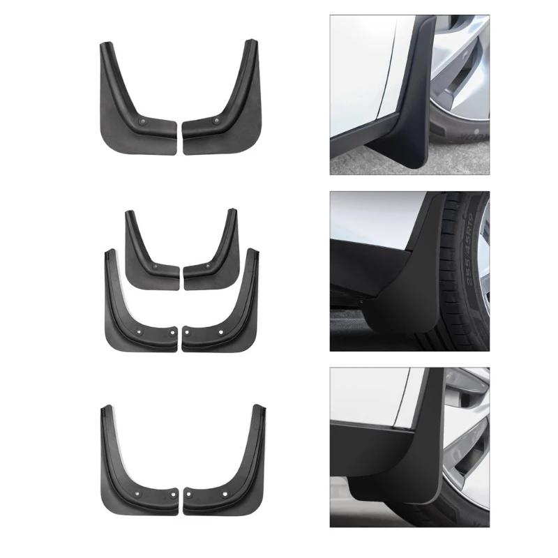 Mudguards Front Rear  Sediment Protection Replacement Mud Flaps Splash Guards  for Tesla- Model 3 / Model Y Dropshipping