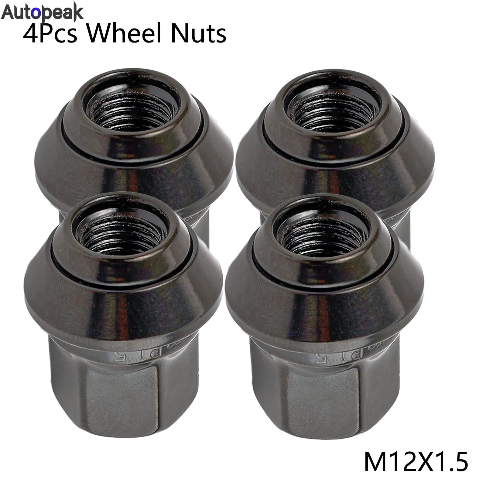 4Pcs Car Alloy Wheel Nuts M12X1.5 19MM Bolts Lugs Studs Car Lug Nuts Accessories For Ford Focus Transit Streetka MK2 MK3 MK4 ST