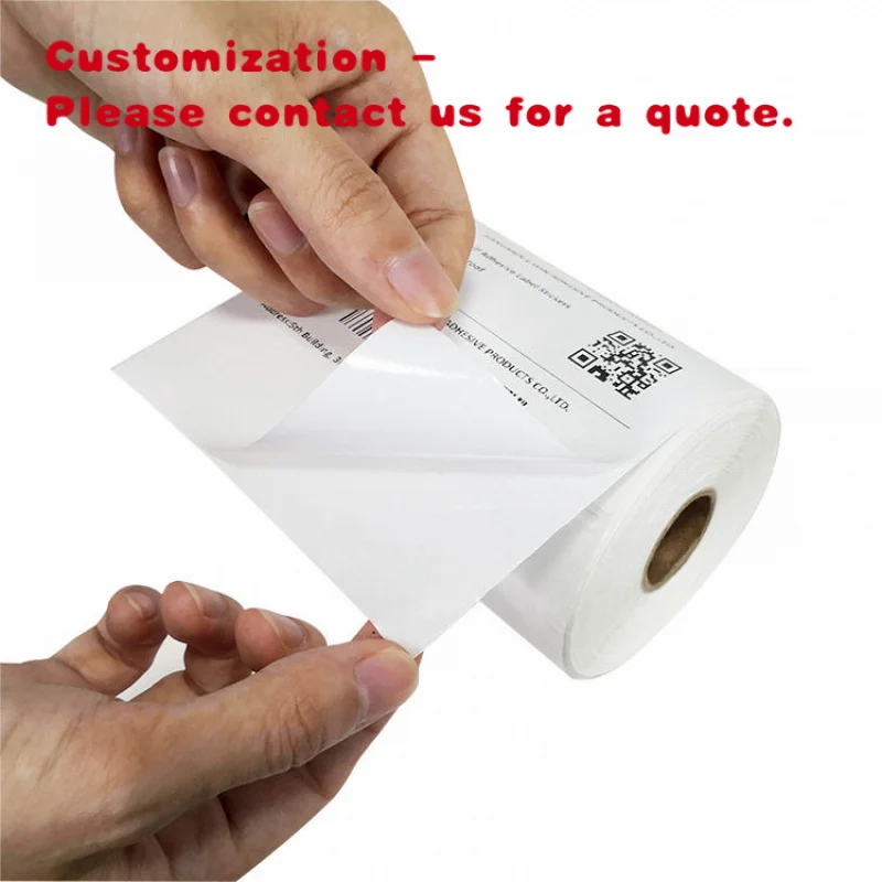 custom.Distributors Self-Adhesive Label Sticker 4*6  Waterproof Barcode Label