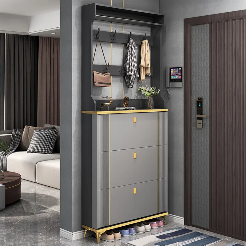 DSA light luxury ultra-thin shoe cabinet household door indoor entrance entrance cabinet integrated simple small shoe rack