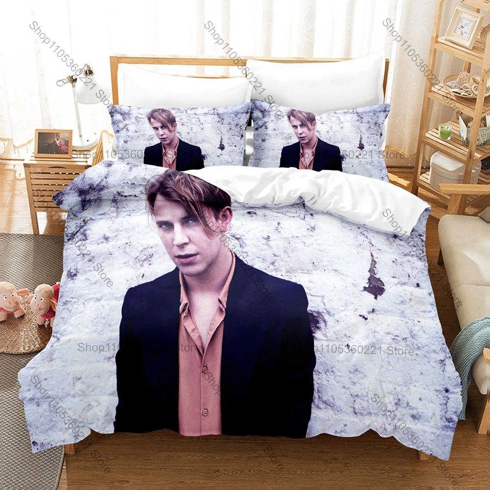 Cool Famous Piano Pop Artist Tom Odell Concert Poster Print Bedding Set 3in1 1 Duvet Cover 2 Pillowcases Soft Household Bed Text
