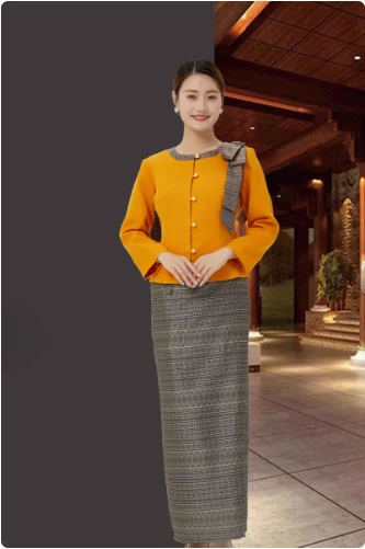 Thai Southeast Asian Front Desk Manager Work Clothes Technician Set
