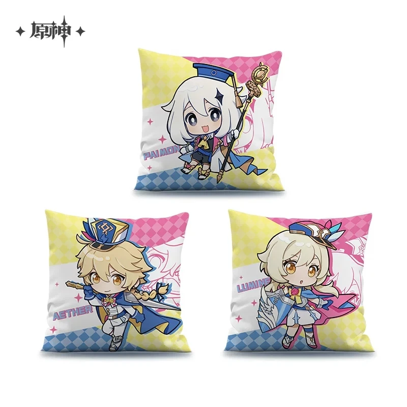 Genshin Sunsyea  Impact Official Merch miHoYo Original Authentic Offline Exhibition Badge Keychain Pillow Paimon Lumine Aether