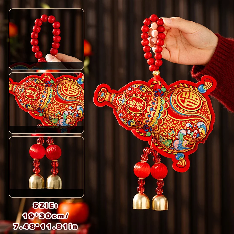 

Horse New Year Decoration Pendant Chinese Spring Festival Home Decor Hanging Ornament Red Get Rich Best Wishes Lucky Gift