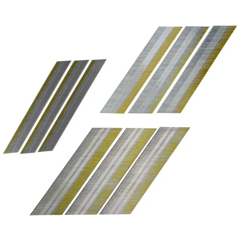 B62B-15 Gauge DA Angled Finish Nails, 34-Degree,1800-Pack(2-1/2Inch, 2Inch, 1-1/4Inch 300 Per Sizes),Galvanized Assorted Size