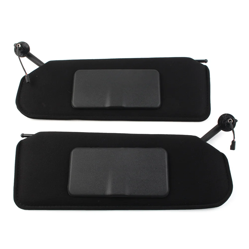 1 Pair Sun Visor With Updated Bright LED Lights & Vanity Mirror For Chevrolet Corvette C5 1997-2004 10442033 10442034