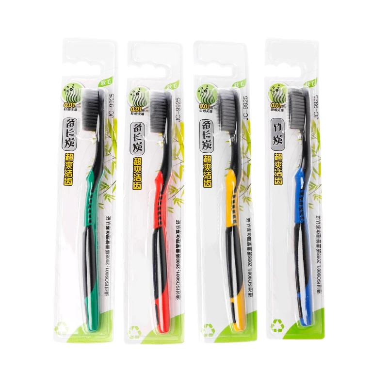 

2021 New Bamboo Charcoal Superfine Soft Bristle Toothbrush Traveling Teeth Cleanser Brush