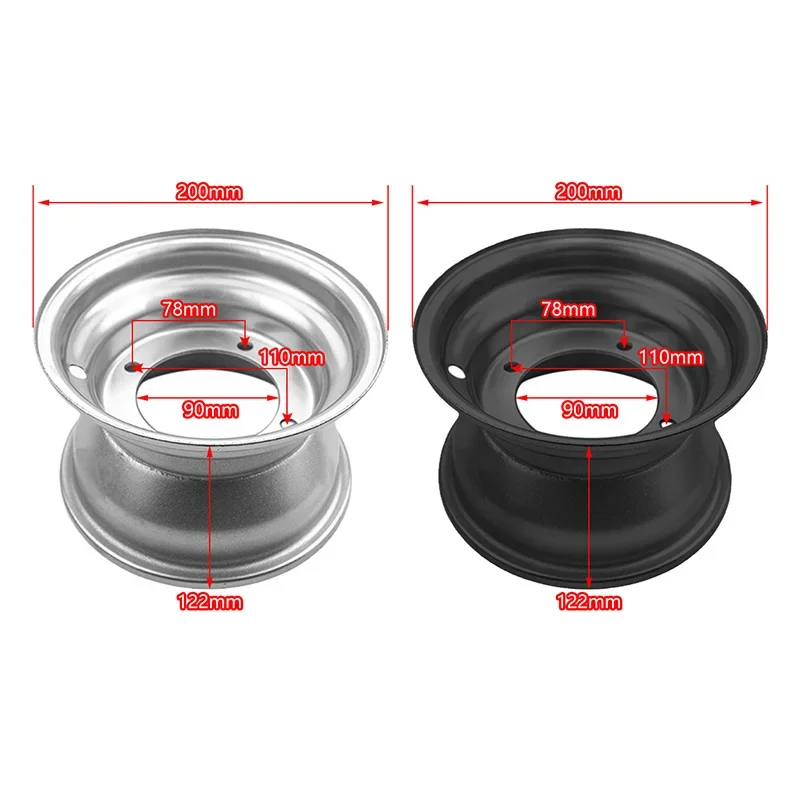 ATV 7 inch Front/Rear 3 hole/4hole  wheel Hub For 110cc-250cc UTV Buggy Go kart Quad Dirt Bike 19x7-8  vacuum Tyre parts