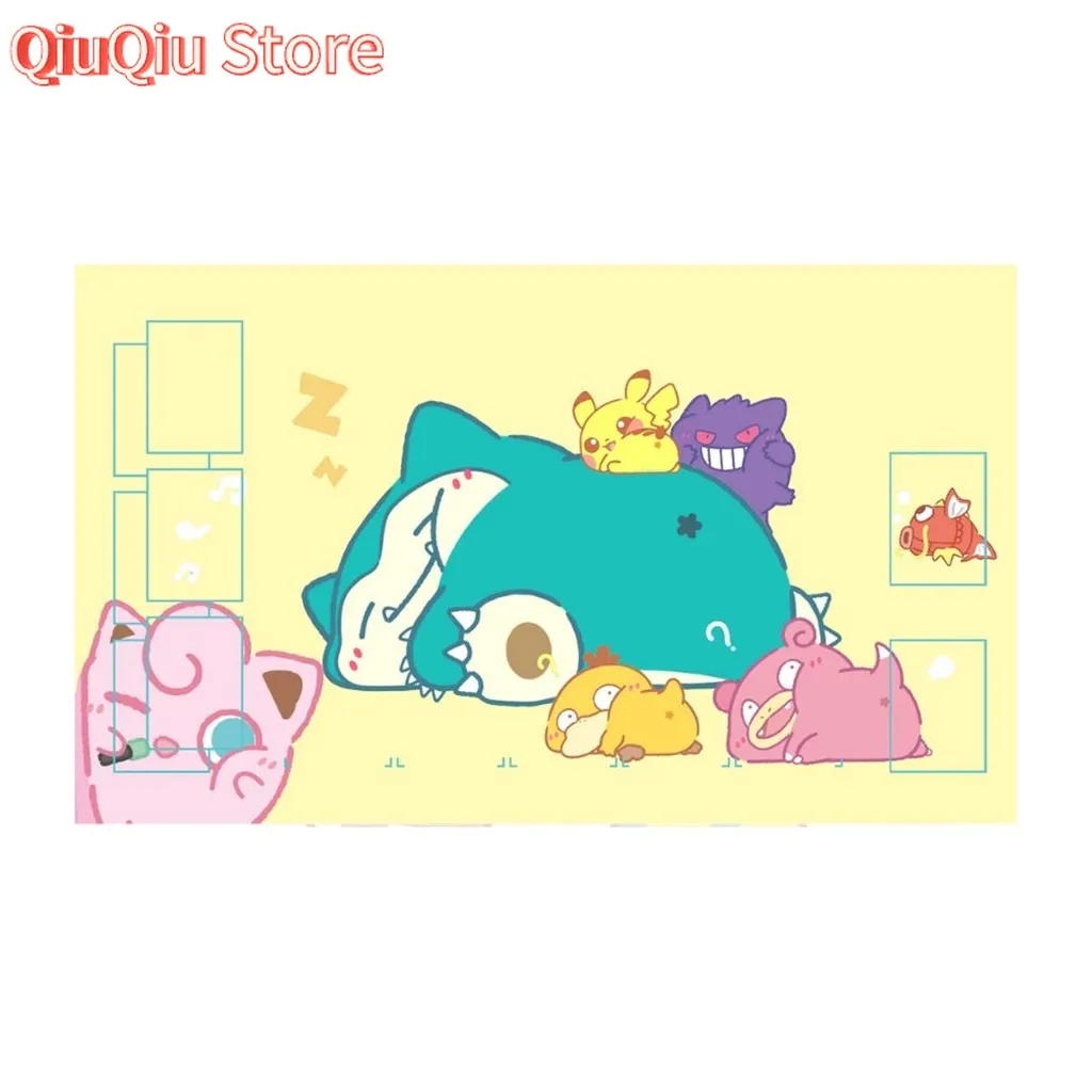 600X350X2mm لتقوم بها بنفسك Ptcg Eevee Gengar Q نسخة بطاقة معركة حصيرة Ptcg غص لطيف لاعب واحد مجلس بطاقة الألعاب معركة بطاقة الوسادة #4