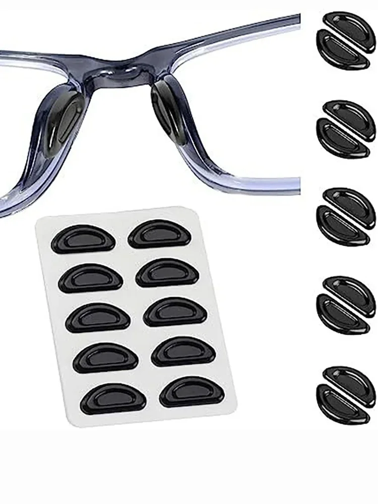 Silicone Eyeglass Nose Pad Cushion Airbag Ultra Soft Anti-Slip Height-Enhancing Nose Pad Material Eyewear Accessories Nose Pads