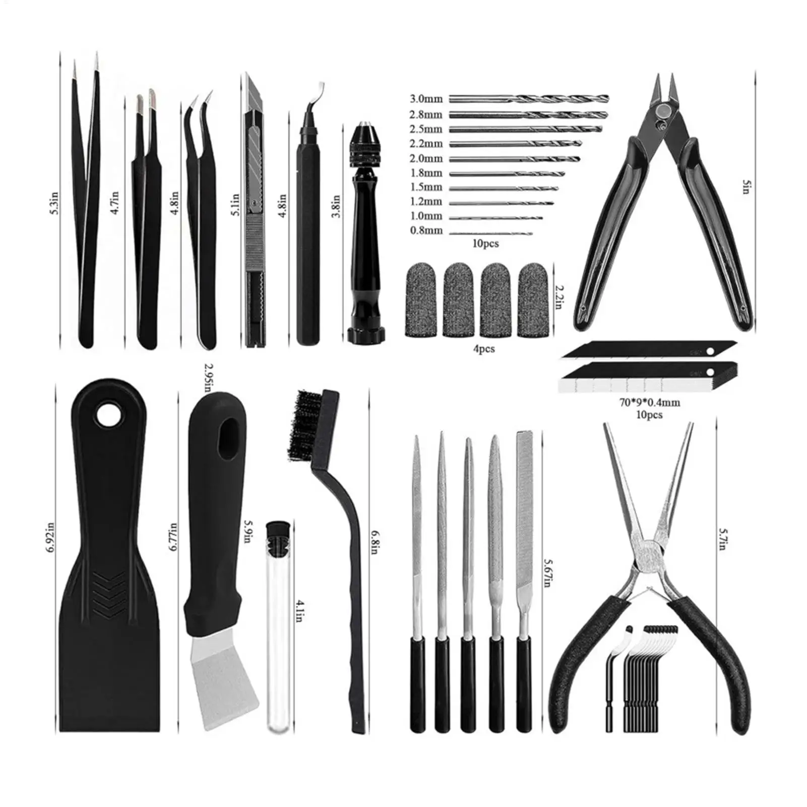 مجموعة أدوات طابعة ثلاثية الأبعاد كاملة متعددة الأغراض أداة إزالة الأزيز للطباعة ثلاثية الأبعاد للمبتدئين المحترفين الهواة مهندس استوديو المنزل #6