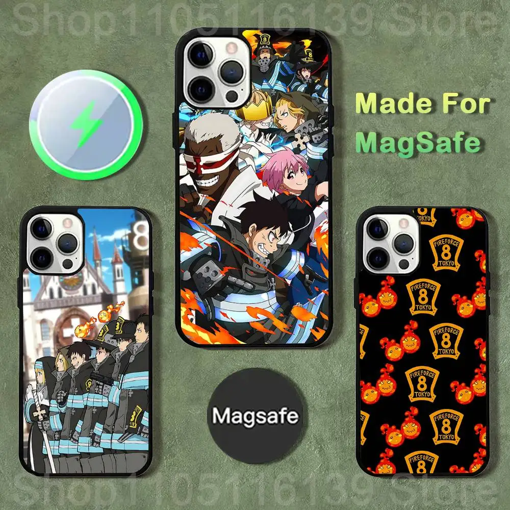 

F-Fire F-Force Manga Phone Case For iPhone 17,16,15,14,13,12,11,Pro,Max,Plus,Mini,SE4,E Magnetic Magsafe Wireless Charging