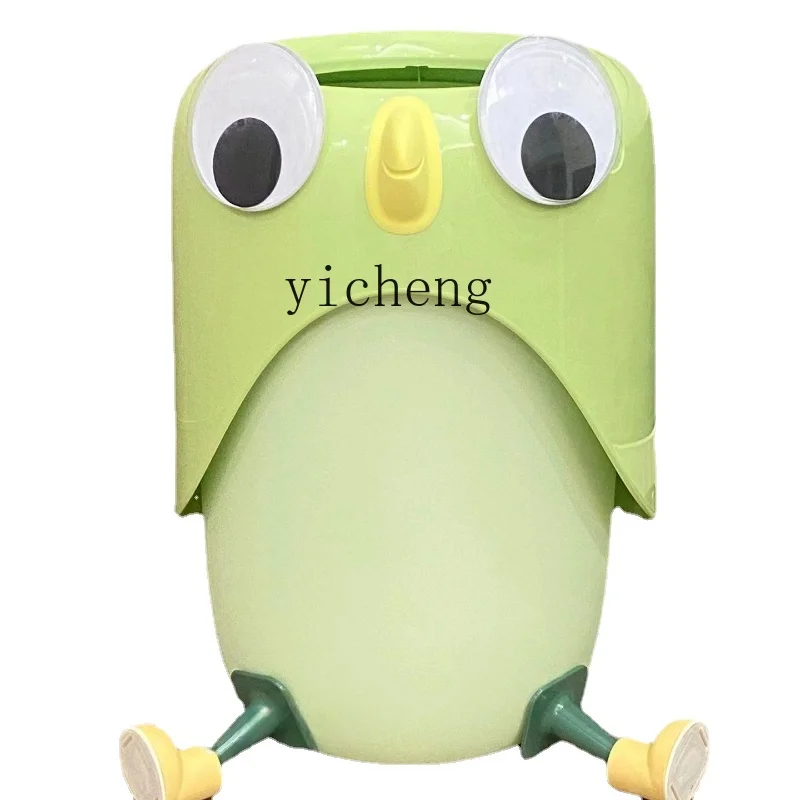 Zk Xiaoxiao Bird Trash Can Home Living Room and Kitchen Toilet Creative Cute Large Capacity Storage Wastebasket