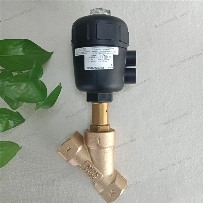 For 2000 A pneumatic angle seat valve G1 inch * 2/2, DN25, gun copper 00001248