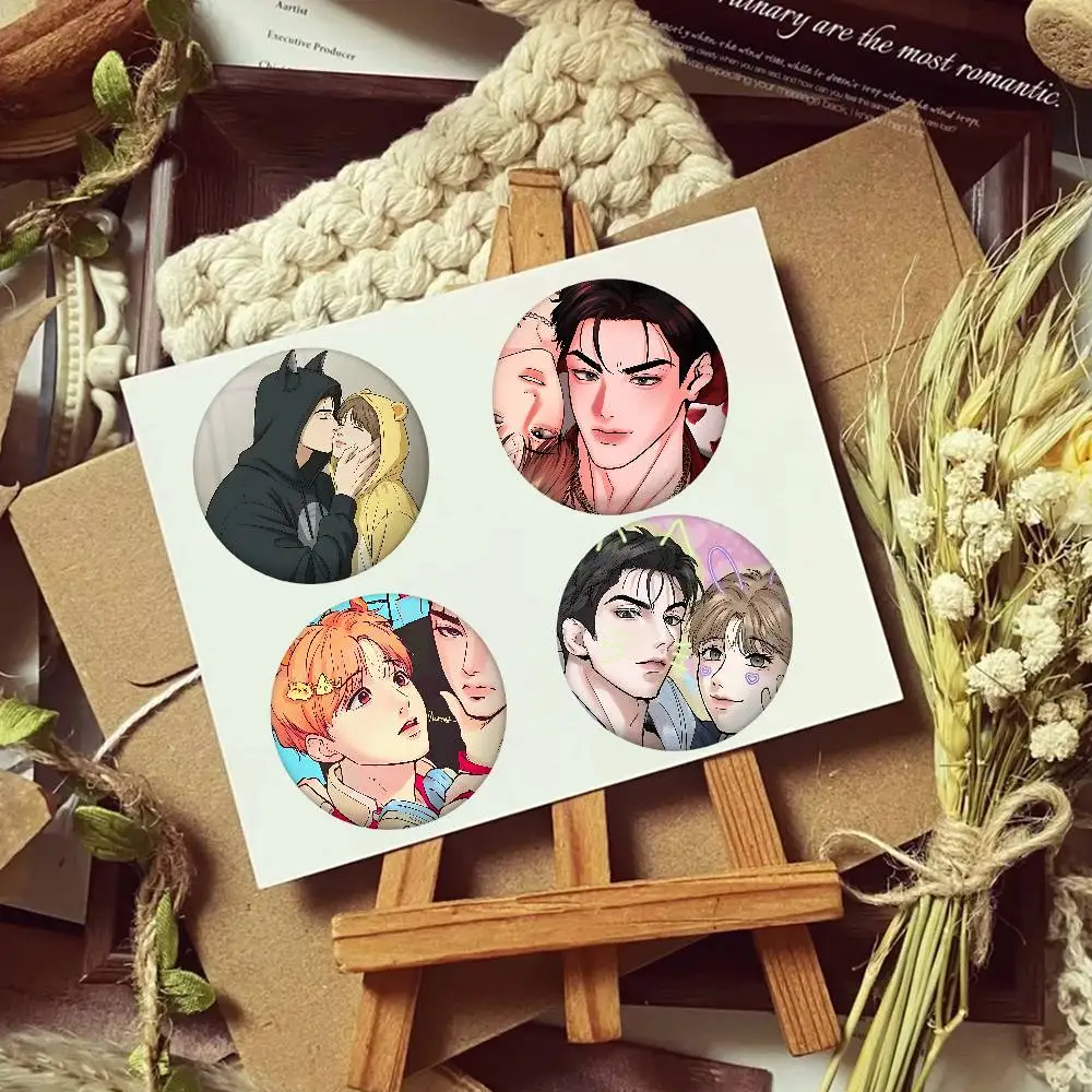 Bl Manhwa Jinx Joo Jaekyung Kim Dan Cover Brooches Funny Meme Badge Fashion Jewelry Gifts