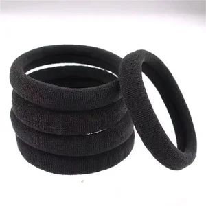 Elastische Haarbänder für Mädchen, schwarze Krawatten, dekorative Haarzubehörset, Urlaubsgeschenk für Kinder, 50-1000pcs 8 Hauptverkauf Banda Gard - №8