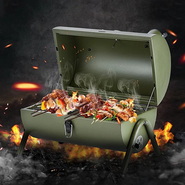 

16.5 Inch Charcoal Bbq Grill With Low Price Iron Portable Small Wild Camping Barbecue Grill