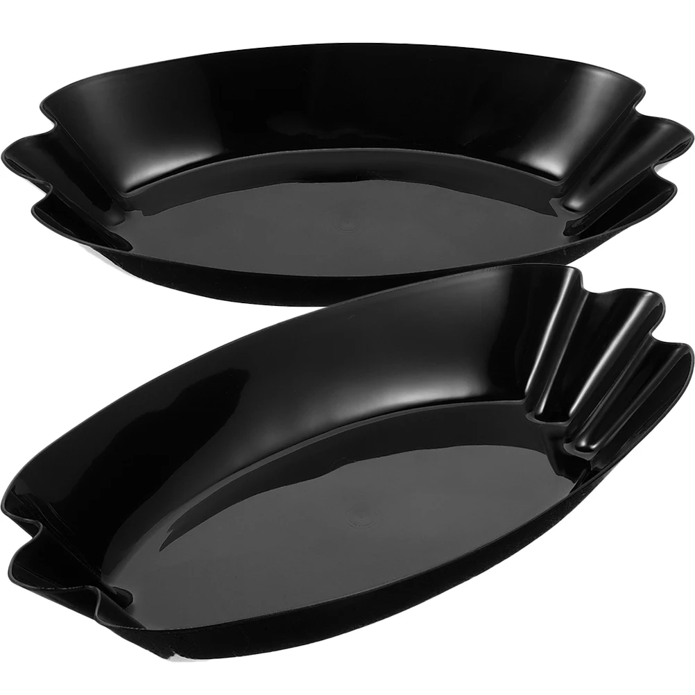 

2pcs Coffee Bean Display Tray Reusable Storage Plate Slope Edge Stable No Leakage Plastic Bean Sample Dish Toasted Dosing