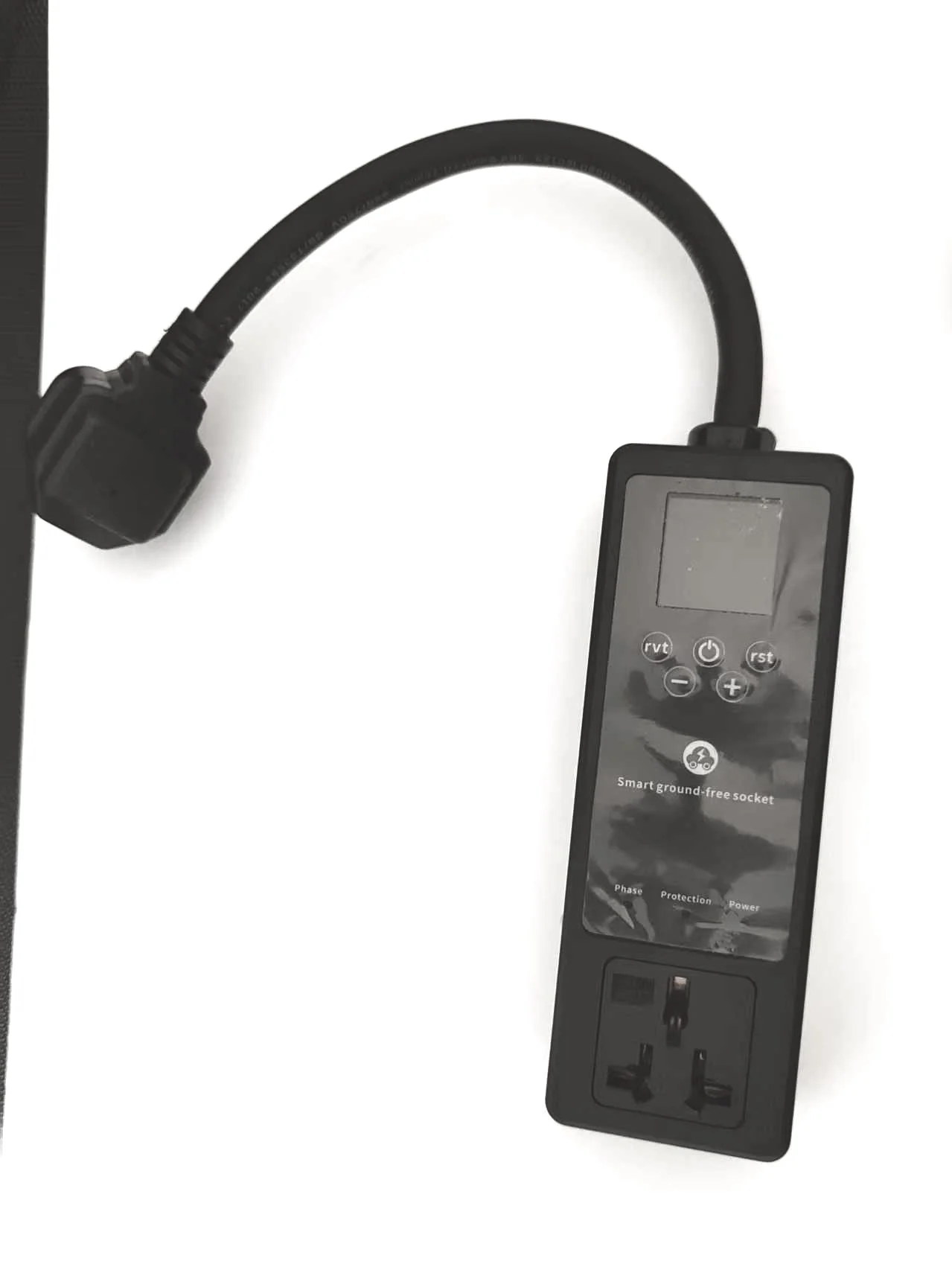16A 3.5KW Smart Grounding Adapter for EV Charging  UK EU South Africa Brazil Plug to China Standard Socket Digital Display