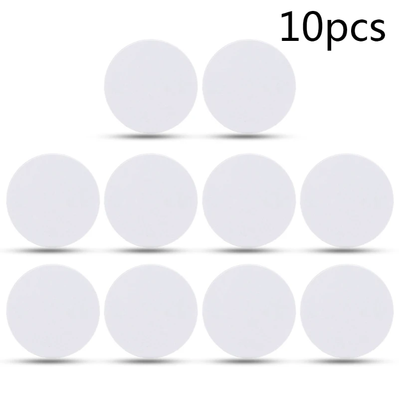 NTAG215 Tag  PVC Cards Rewritable White Coin Shape for nfc-Enabled Phones 10x