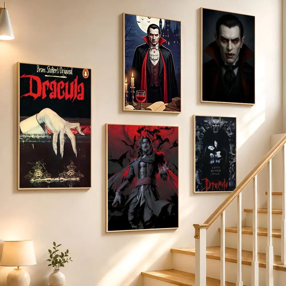 Horror D-Dracula Poster High-definition waterproof stickers, suitable for home décor, gifts, and holiday decorations