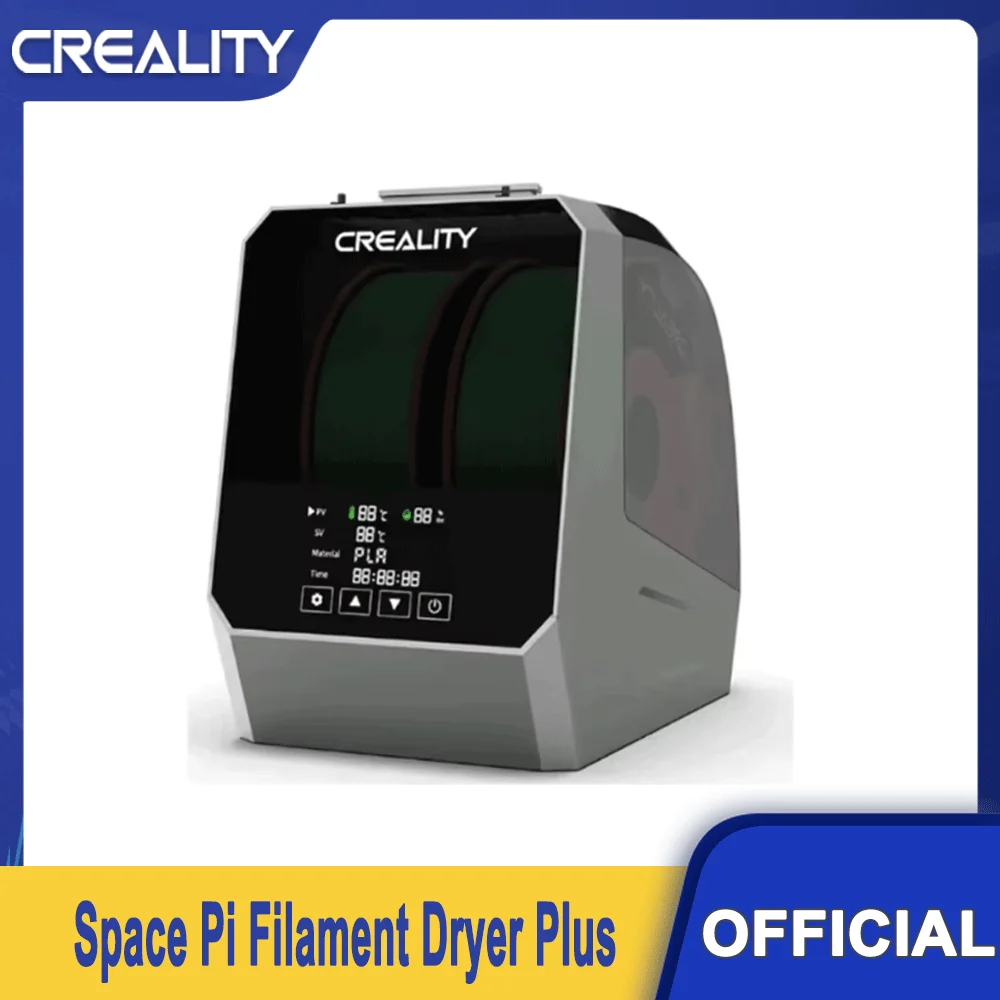 

Creality Space Pi Filament Dryer Plus Hot-Air Heating 45℃-70℃ 2Kg Capacity Double Drying Adjustable Temperature Dehydrator 360°