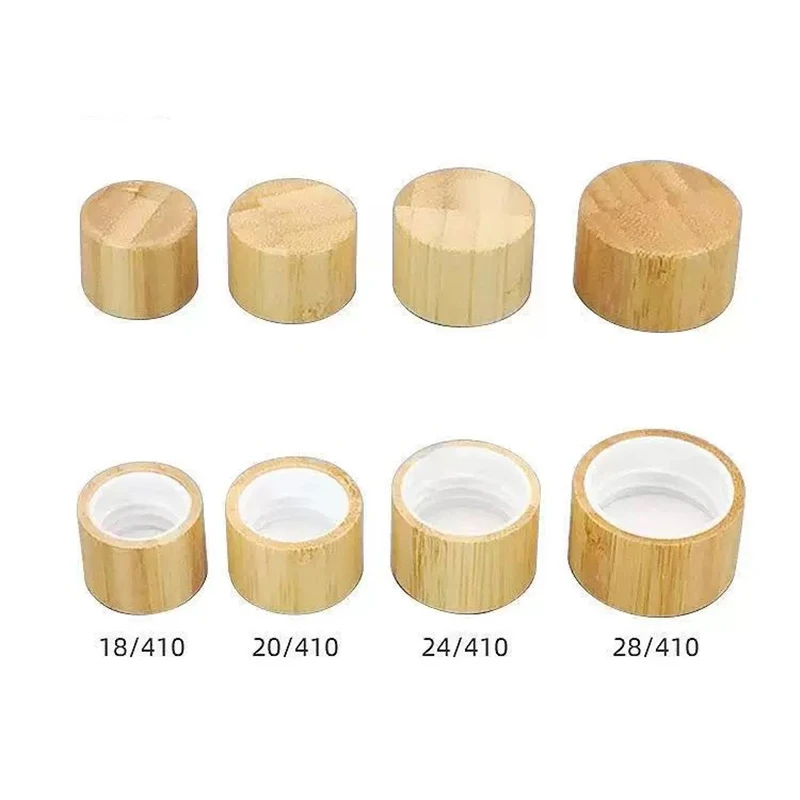 

20 шт. экологически чистые винтовые бамбуковые крышки для бутылок с редуктором, сменные пустые крышки для бутылок с завинчивающейся заглушкой, настоящая бамбуковая крышка, винтовая крышка