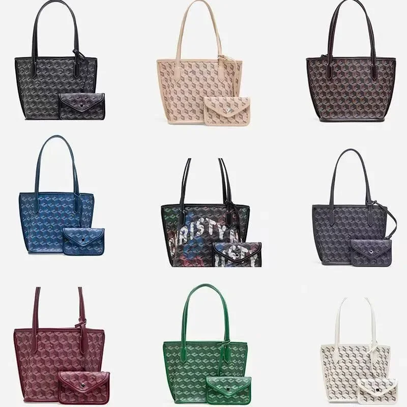 2pcs Set luxury designer the tote crossbody Women Handbag Shoulder Bags Composite Lady Clutch Tote shopping Female Coin Purse Wa