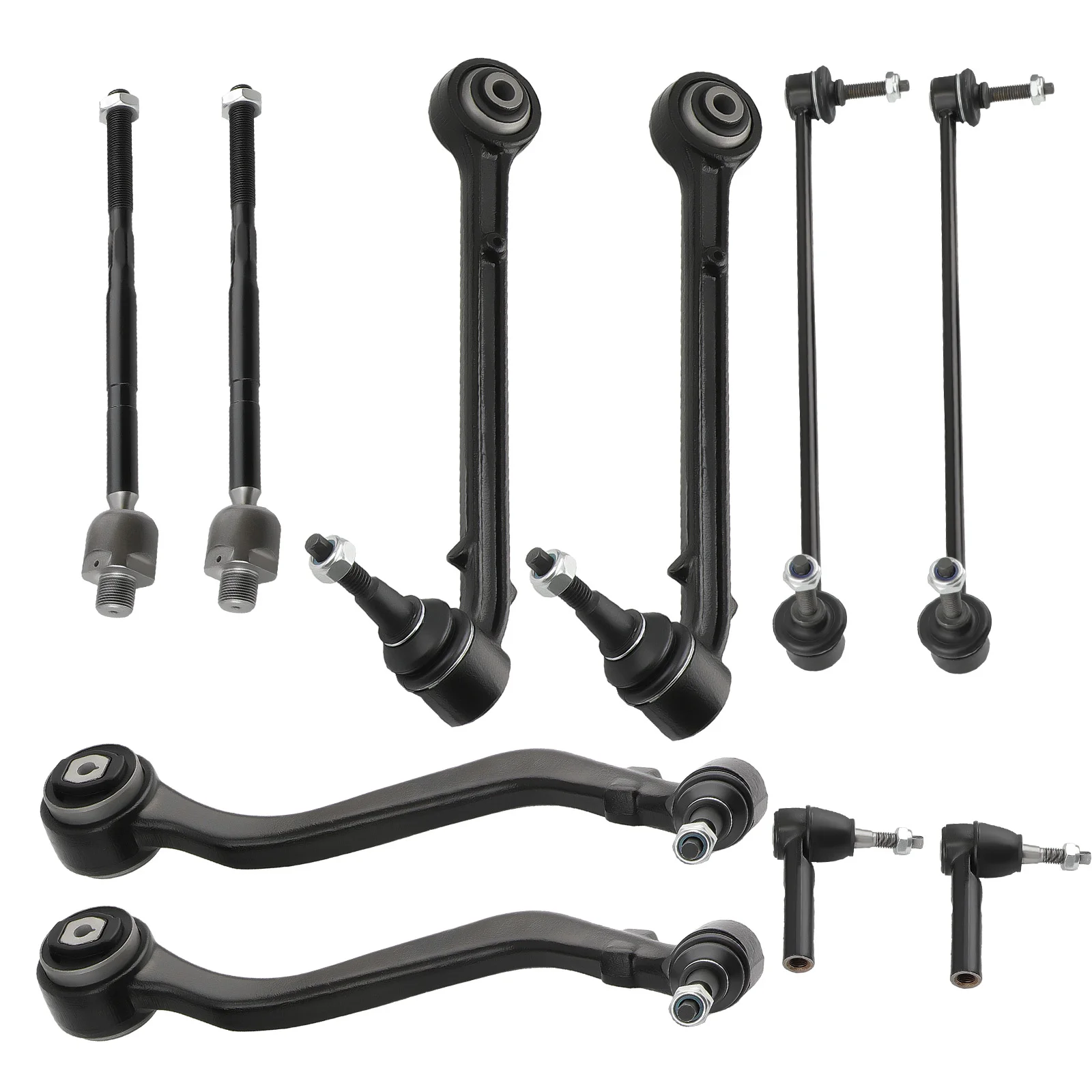 10x Front Lower Control Arm Ball Joint Tie Rods Sway Bars for Chevy Camaro  2010-2015 K621480 K621481 K750552 K750553, ES800939