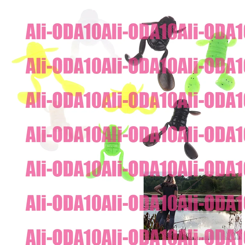 

ODA10-1Pc Frog Lure 5g 10g Soft Frog TPE Frogs Soft Bait Kick Water Frogs Easy To Hook Topwater Soft Lure Fish's Favorite Bait