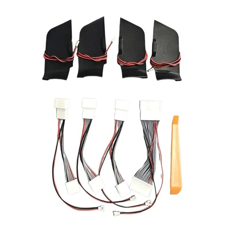 

LED Blue Inner Door Bowl Ambient Light Frame For Toyota RAV4 2019-2024, Handle Armrest Atmosphere Lighting-A74F