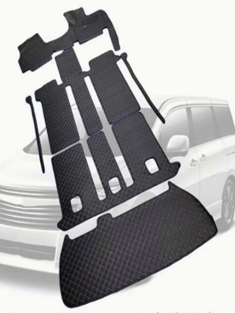 

Полный комплект ковриков, специальные автомобильные коврики на заказ для Nissan Elgrand E52 2022-2010 7 8-местных водонепроницаемых верхних ковров