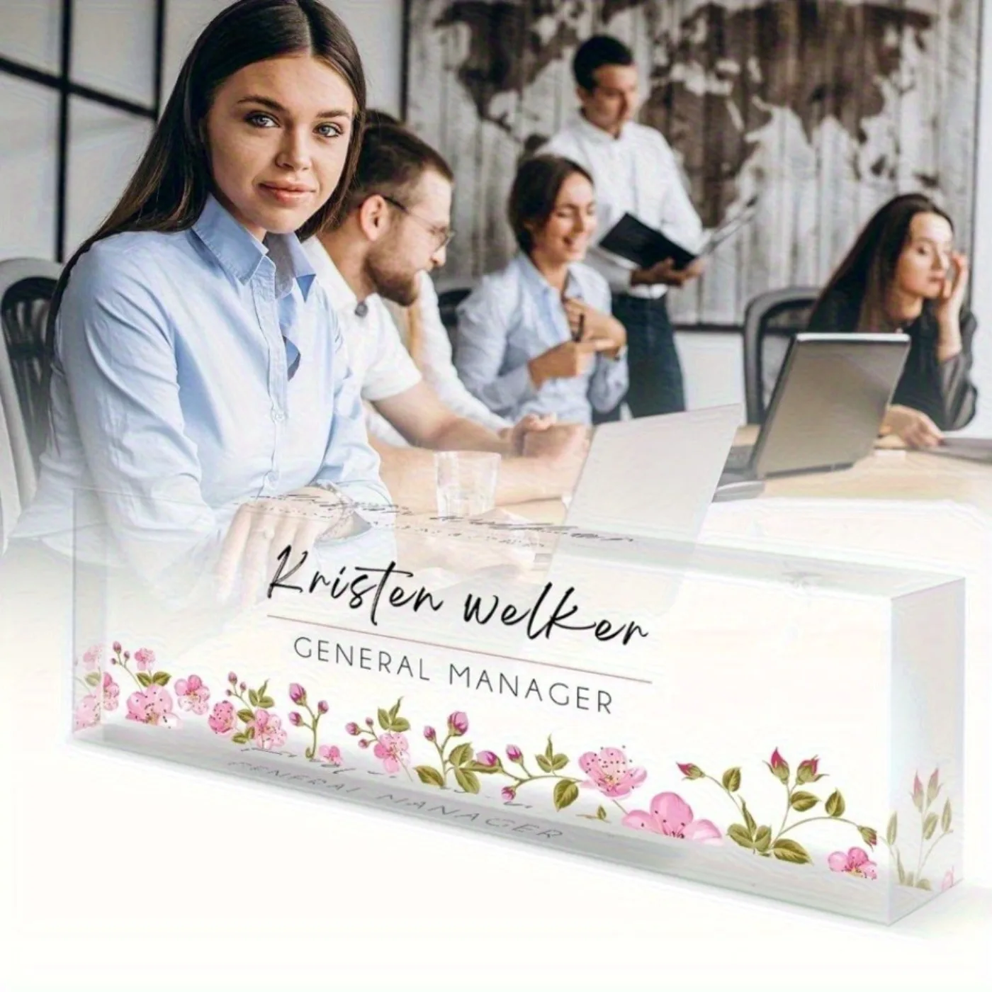 Individuelles Acryl-Schreibtisch-Namensschild, Büro-Schreibtisch-Dekoration, Heim-Dekoration, Abschluss- und Förderungsgeschenke (Nur Dekoration)